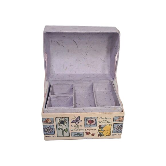 Disney's Classic Pooh Tri-Coastal NYC Cardboard Trinket Jewelry Box Chest Winnie - Picture 2 of 9